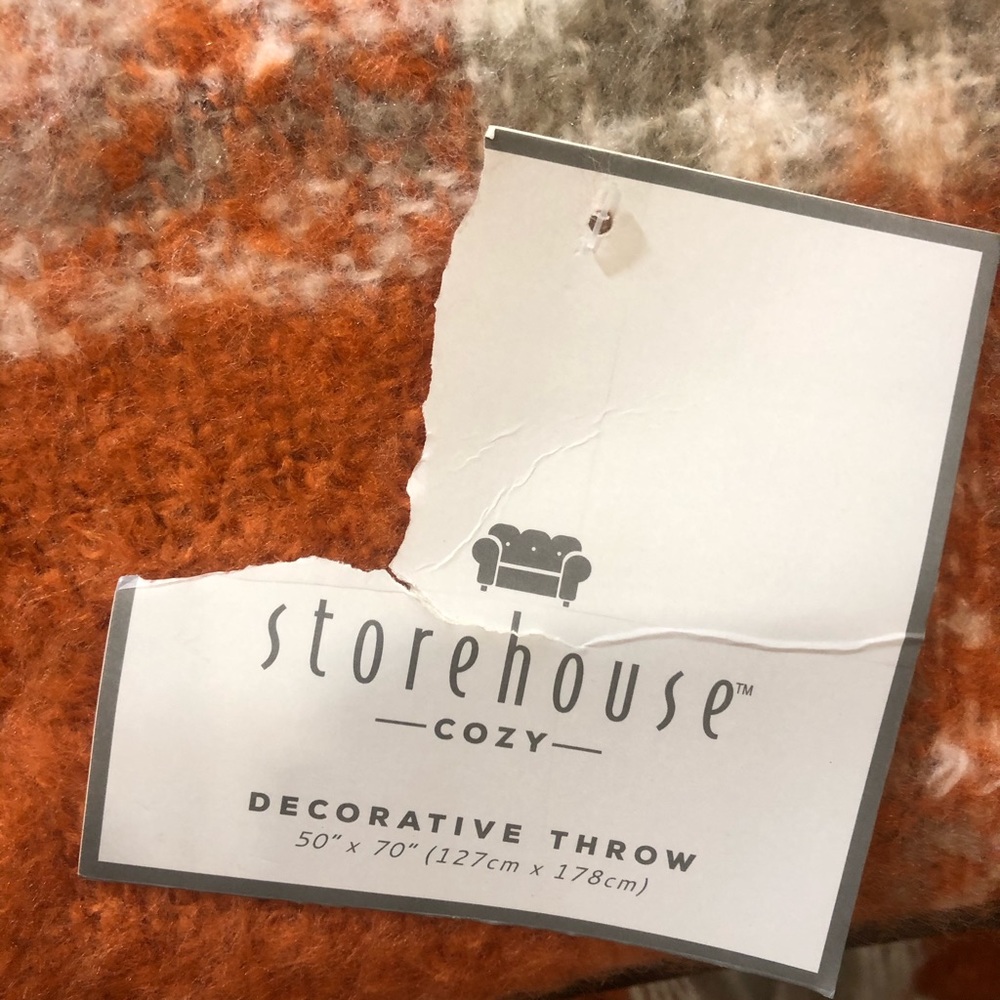 Throw blanket 50”x70” - Orange